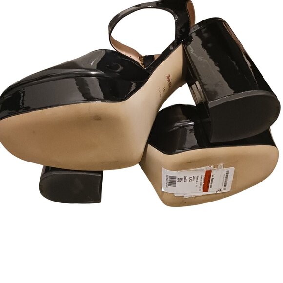 Coach Glossy Black Platform Sandals - Picture 14 of 15
